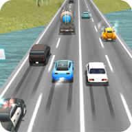 繁忙道路赛车(Speed Racer in Traffic on Busy Roads)